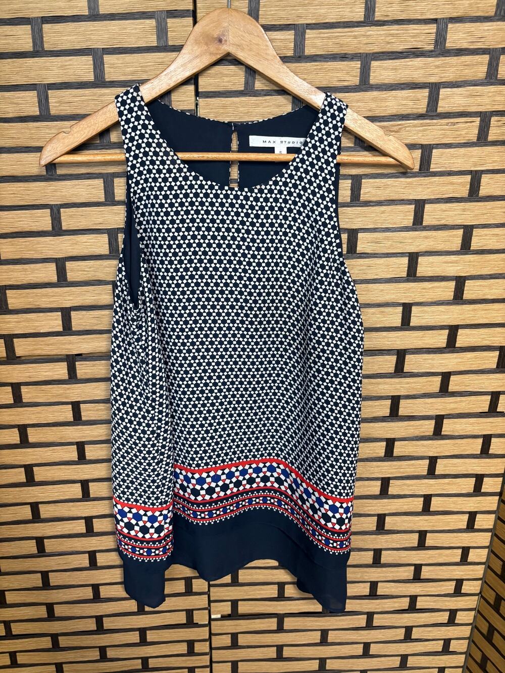 Max Studio Blue Tank Top Size Small